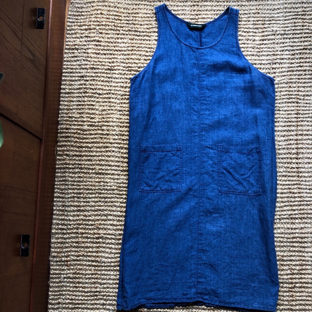 Linen midi dress
